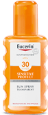 Eucerin Sun Sensitive Protect Színtelen napozó spray FF30    